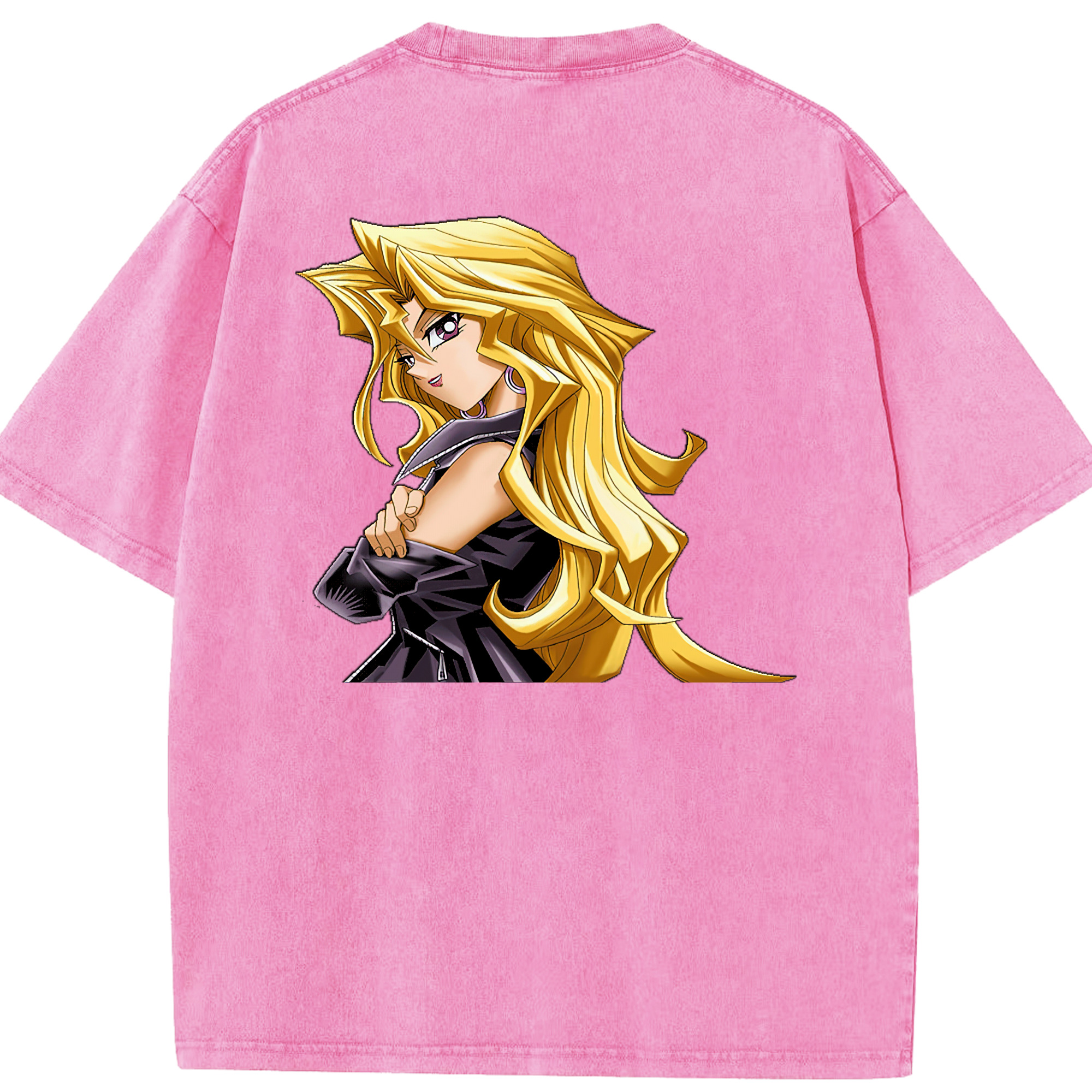 （画像用） 遊☆戯☆王 Yu-Gi-Oh! 綿100% ヴィンテージ風 半袖Tシャツ（背面プリント）